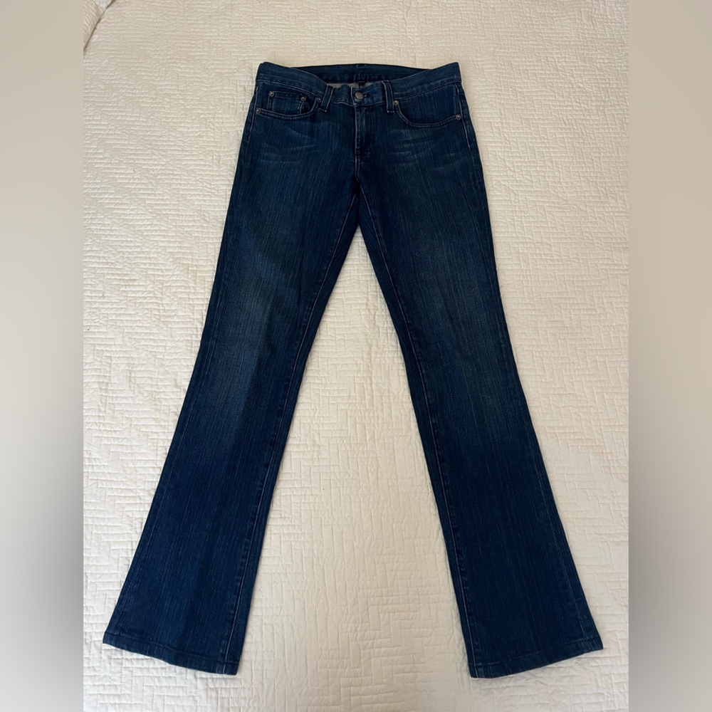 Ralph Lauren Black Label 308 True Blue Bootcut Jeans Silver Plate Pocket Sz 28